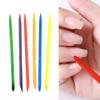 Palito de Manicure Laranja Palito para Broca para Remover Pele Morta e Limpar Esmalte Multifuncional Cor Palito de Madeira para Remover Blindagem e Ferramenta para Usar Blindagem