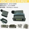 Conector de Alta Resistência Hdc-Hee-10 Pinos 18 Pinos 32 Pinos 46 Pinos 64 Pinos Plugue de Aviação Retangular 92 Pinos 16A