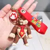 Llavero de Mario Más Vendido Transfronterizo Bolsa Lista para Usar Goma Suave de PVC Regalo Colgante de Llavero Estéreo de Yoshi