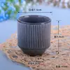 Taza de cera de cerámica, taza de aromaterapia rayada, recipiente creativo para velas, taza de cera de cerámica personalizada para decoración del hogar
