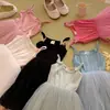 Vestido de mariposa transfronterizo para niñas, vestido de princesa para la playa, vestido de tutú para bebé de colores dulces, Falda para niña