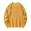 Nuevo suéter de moda para hombre de otoño e invierno, camisa base de punto grueso, chaqueta superior holgada estilo Hong Kong con cuello redondo para pareja