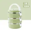 Lonchera térmica portátil, recipiente de acero inoxidable para alimentos, utensilios de cocina, lonchera de gran capacidad, lonchera multicapa para estudiantes, adecuada para ventas transfronterizas