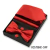 Conjunto de Presente Masculino com Gravata Lisa e Gravata Borboleta de 4 Peças Caixa para Casamento Terno Formal Gravata Decorativa Venda Quente Transfronteiriça em Estoque