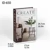 Moda Moderna Minimalista Estilo Ins Libro Falso Libro de Simulación Decoración Suave Muestra Adorno para Estantería de Hotel Atrezo de Libro Decorativo