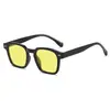 Nuevas Gafas de Sol Transparentes de Moda Cuadradas para Fotografía Callejera, Gafas de Sol con Protección UV para Caras Redondas, Gafas de Sol de Moda para Hombres y Mujeres, Gafas de Sol para Parejas