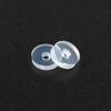 Brincos Pequenos de Disco Voador, Piercings de Umbigo, Piercings de Língua, Piercings de Lábio, Almofadas de Silicone Antirrotação para Furos de Orelha e Cartilagem da Orelha, Almofadas Pequenas de Disco Voador Anticrescimento