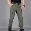Comércio Exterior 2026 Calças Táticas Longas de Verão Masculinas Resistentes ao Desgaste Repelentes à Água Calças de Trabalho Multibolsos Cor Sólida Combate Atacado Tendência