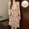 Cinta de Leche Transfronteriza Almohadilla Fija para el Pecho M-XXL Nuevo Verano Camisón Pijama de Mujer Tirantes Ropa de Casa Princesa