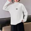 Roupas Infantis, Camisetas de Segunda Pele para Crianças, Estilos Outono e Inverno, Estampadas, Estilosas, Roupa Térmica Interna, Blusas Térmicas de Veludo com Gola Meia-Alta para Crianças Maiores