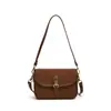 Bolsa quadrada pequena com textura fosca para mulheres, bolsa de ombro ou axila retrô simples e moderna, bolsa transversal popular de luxo leve 2026