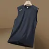 Nuevo Chaleco de Seda Helada de Verano para Hombre Secado Rápido Transpirable Manga Corta Deporte Fitness Sin Mangas Holgado Talla Grande Camiseta