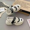Sandalias de Velcro Verano Zapatos Torre Mujer 2025 Nuevo Malla Transpirable Hueco Punta Abierta Suela Gruesa Aumentado Deportivo