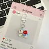 Mini Chaveiro de Cavalo Colorido Fofo Q, Pingente Adorável de Desenho Animado "Fique Rico Logo", Decoração para Mochila de Estudante e Chave de Carro