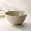 Amazon Transfronterizo Nuevo Bol de Arroz Bol para Comer en Casa Bol para Sopa Ramen Bol para Postre con Patrón de Roca Bol para Ensalada Mayoreo