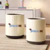 Nova Lixeira Doméstica Estilosa para Sala de Estar e Quarto, Lixeira de Banheiro de Luxo de Alta Qualidade com Tampa, Lixeira de Tamanho Grande