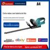 Aparador de sebes elétrico recarregável portátil sem fio Jardim Tea Tree Machine aparador de sebes agrícola chá Trimmer