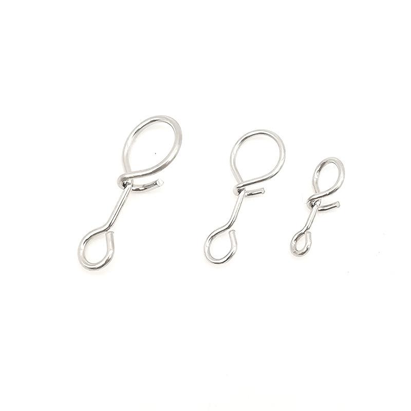 不锈钢飞蝇钩别针钓鱼8字环路亚别针连接器飞蝇钩别针跨境专供
