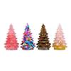 Árbol de Navidad de Cristal Natural Árbol de la Suerte Grava de Cristal de Colores Pegamento Decoración Navideña Decoración de Regalo Adornos