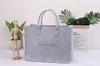 Bolsa Tote de Fieltro al por Mayor de Gran Capacidad con Letra de Fieltro Bolsa de Regalo Moda Sencilla Bolsa Tote de Fieltro con Logotipo