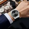 Reloj Elegante de Nuevo Producto Transfronterizo para Hombre, Casual de Negocios, Doble Calendario, para Niños, Reloj de Cuarzo Luminoso, Modelo para Hombre