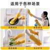 Guantes Domésticos de Caucho y Cuero Amarillo Lavado de Manos en Casa Ropa Impermeables Duraderos Guantes Cocina Lavado de Verduras Resistentes al Aceite Antideslizantes