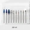 Conjunto de Brocas de Liga de Aço Tungstênio para Nail Art Transfronteiriço Máquina de Polir Broca Escova para Remover Cutícula Ferramentas de Polimento Pacote com 10