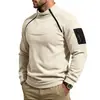 Moletom quente com gola alta, zíper duplo, casual, soltinho, para uso externo, masculino, outono e inverno, peso-pesado, transfronteiriço europeu e americano