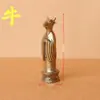 Venta Caliente Transfronteriza Latón Puro Retro Animales del Zodíaco Cabeza de Bestia Cuerpo Humano Personalidad Creativa Artesanías de Metal Pequeños Adornos