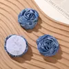 Faixa de Cabelo/Flor de Pulso Jeans Rosa DIY Artesanal Francesa Gentil e Preguiçosa Acessórios de Roupa