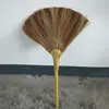 Vassoura marrom antiga para varrer pisos de cimento de quintal, estradas de fábrica ao ar livre, saneamento, uso doméstico, vassoura grande espessa atacado