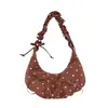 Bolso bandolera casual transfronterizo para mujer, estilo coreano, moderno, simple, elegante, bolso de mano chic, bolso de luna de moda