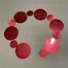 Fio de Lantejoulas Vermelhas com Lantejoulas Laser Espelhadas Vermelhas Brilhantes em Formatos Redondo, Quadrado, Retangular e Diamante para Celebrações de Casamento, Cortina de Lantejoulas