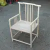 Nova Cadeira Anel de Madeira de Borracha Branca Estilo Chinês Cadeira Chapéu Oficial Cadeira de Jantar Cadeira de Mesa de Chá Cadeira de Escritório Cadeira com Encosto