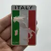 Fábrica en stock, venta al por mayor, pegatinas para coche, aleación de aluminio, metal, bandera nacional, pegatinas para coche, modificación de coche, pegatinas decorativas, pegatinas para el cuerpo