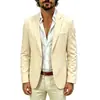 Traje Casual Estilo Italiano Verano 2026 para Hombre Delgado Casual Saco Ajustado Slim Fit de un Solo Botón Ropa Casual para Ir al Trabajo Formal