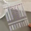 Pegatinas Populares de Encaje para Manicura de Verano con Lazo de Xiaohongshu Pegatinas Lindas y Frescas para Cuaderno