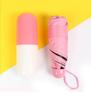 Mini 50% Fold Pill Capsule Umbrella Guarda-chuva de bolso portátil Protetor solar Guarda-chuva personalizado Cola preta Cor sólida Publicidade Guarda-chuva dobrável