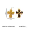 Accesorios para Collar Cruzado con Goteo de Aceite Transfronterizo Joyería Acero Inoxidable Chapado en Oro de 18K Colgante Cadena de Clavícula Colgante Versátil Joyería