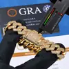 Pulseira Corrente Cubana de Rombos 14mm Prata de Lei S925 Moissanite Acessório de Pulseira Masculina Hip-Hop Europeu e Americano Transfronteiriço