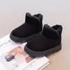 Botas de nieve para niñas botas de algodón para niños 2025 invierno nuevo para niños con felpa extra gruesa cálidas zapatos grandes de algodón cómodos botines cortos