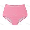 [Shorts de cintura alta único] cor sólida simples cintura alta biquíni dividido maiô multicolor shorts de natação femininos