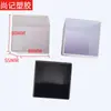 Caixa de armazenamento de botões e parafusos para peças de ferragens 8*8*5,5cm Preto Branco Transparente Caixa de exposição de ferragens atacado