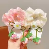 Goma para el Cabello con Lazo de Fresa para Niñas Estilo Coreano Goma Grande para el Cabello Goma Elegante para el Cabello de Niñas Pequeñas para Moños Espaciales Accesorios para el Cabello