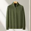 Suéter Cardigan Masculino Casual, Simples e Fashion, Novo Estilo Outono e Inverno 2024, Antirrugas, Macio, Respirável, Quente e com Bloqueio de Temperatura