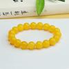 Pulsera de Calcedonia Amarilla Natural Aiyu Pulsera de Ágata Amarillo Aceite de Pollo Joyería Fábrica Venta al por Mayor Dropshipping S3121404