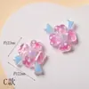Acessórios de Flores Macios Fofos Artesanais DIY Enfeites 3D Pintura Colorida Acessórios de Presilha de Cabelo Artesanais Adesivos de Resina Luminosos
