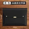 2026 Nova Bolsa Magnética para Arquivos de Escritório Bolsa de Couro para Documentos Maleta para Armazenamento de Dados Bolsa Impermeável para Documentos