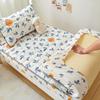 Funda de cama acolchada de algodón lavado, gruesa, de una sola pieza, de algodón lavado, con almohadilla protectora Simmons, antideslizante, a prueba de polvo, venta al por mayor