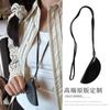 Nuevo Estilo Estilo Simple Accesorios de Moda Mini Bolsa Colgante de Cuello con Exquisito Sentido del Diseño Bolsa Semicircular Bolsa Collar para Llaves